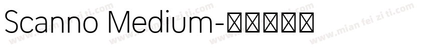 Scanno Medium字体转换